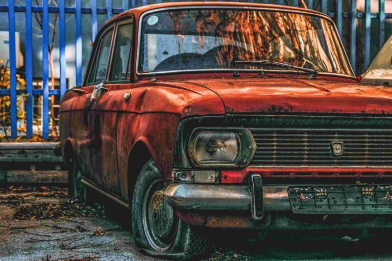 rusting of a car