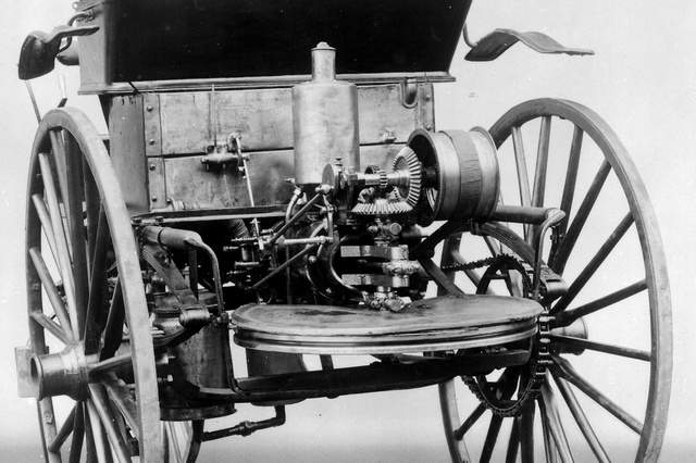 steam engine of the first car