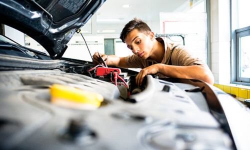 how to check battery in car