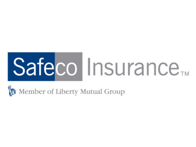Safeco Insurance logo features the Liberty Mutual Statue of Liberty icon and "Member of Liberty Mutual Group.