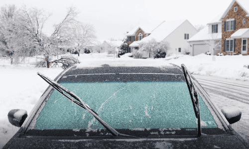 safe windshield ice removal