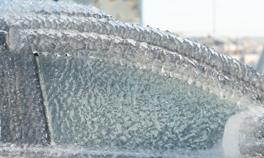 icy glass